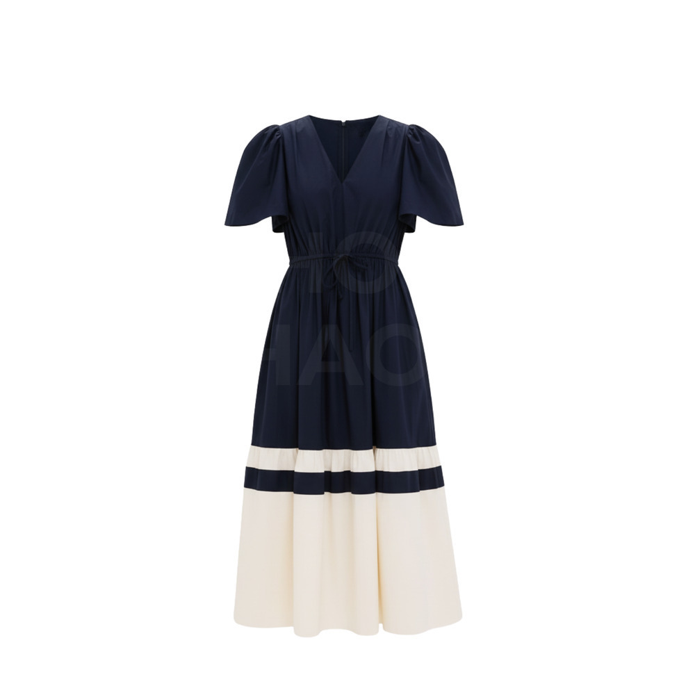 TUCKERNUCK Navy and Cream Cotton Mitchell Dress Size XXS NWT - Picture 6 of 6